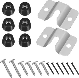 2 PCS Dart Board Hanger Bracket Dart Portable Board Mounting Bracket Darts Hanging Kit Camera Mount Hardware Wall Dartboard Mounting Brackets Kit for Hanging Screw Hook Set Accessories