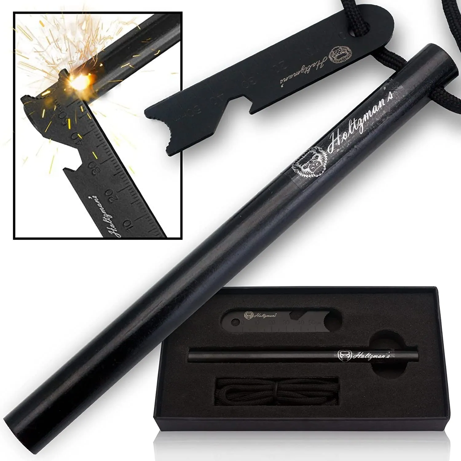6" and  4" Ferro Rod Fire Starter Kit with G10 Handle