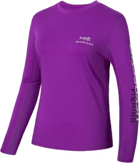 BASSDASH Womens UPF 50  UV Sun Protection Long Sleeve Shirts Quick Dry T-Shirt for Fishing Hiking Kayaking