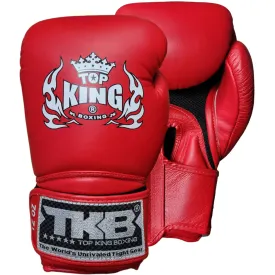 Boxing Gloves Top King TKBGSA Air Red Muay Thai (Old Logo Exclusive)
