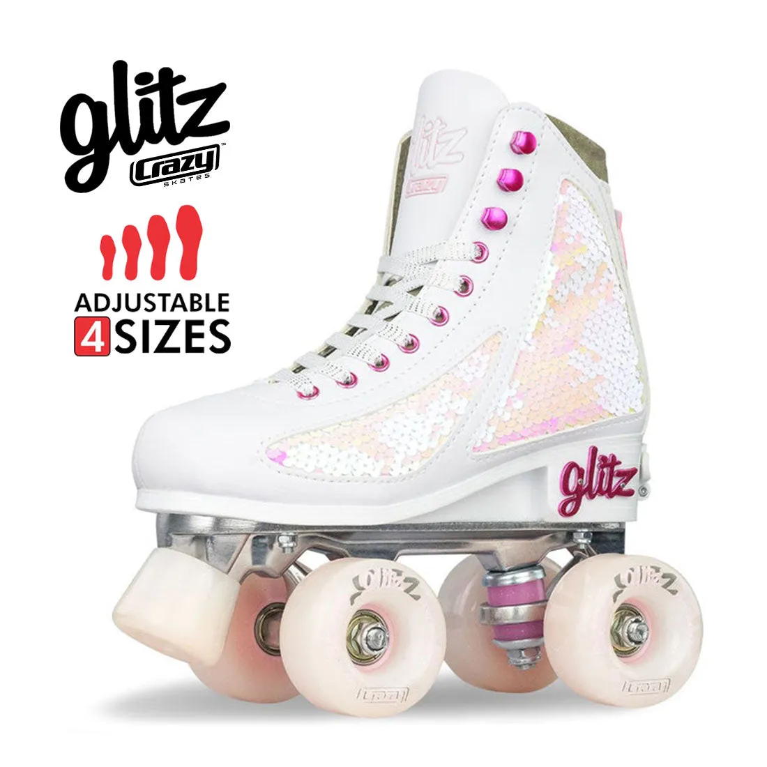 Crazy Disco Glitz Pearl - Kids Adjustable