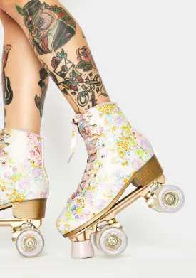 Cynthia Rowley Floral Roller Skates
