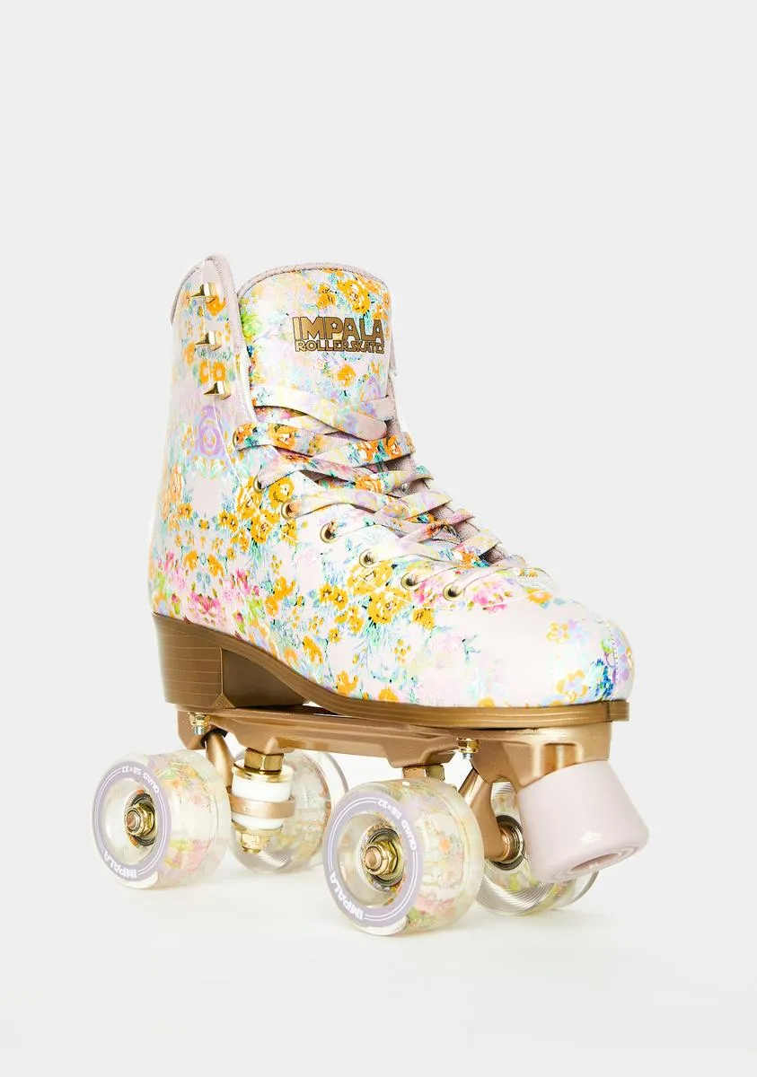 Cynthia Rowley Floral Roller Skates