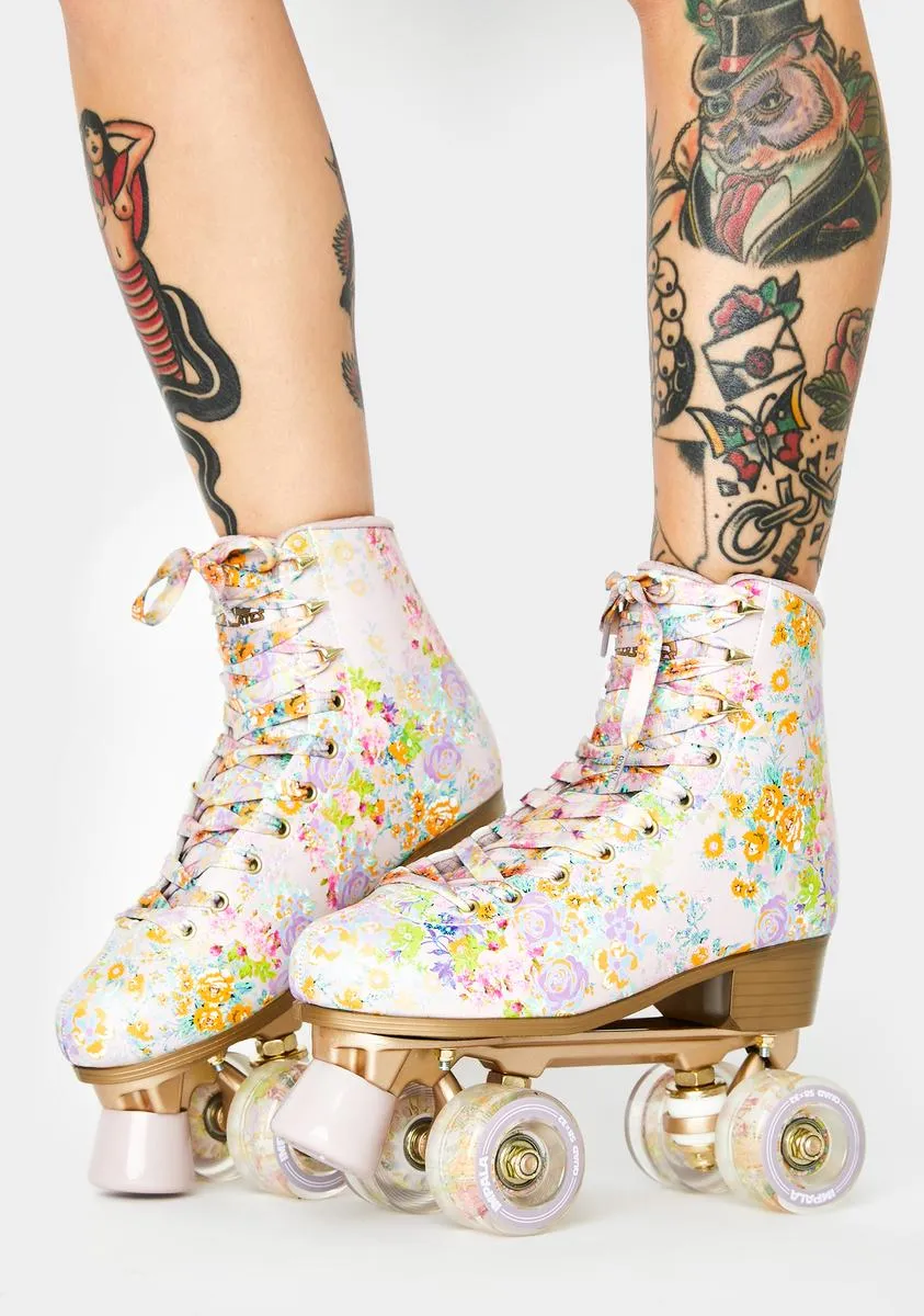Cynthia Rowley Floral Roller Skates