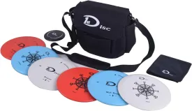 Disc Golf Set- Putter, Mid-Range, Driver, Mini Disc, Towel with Bag
