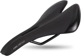 DRBIKE Road Bike Seat for Men & Women, Comfortable Padded Bicycle Saddle, Waterproof Bike Seat Replacement with Wide Cushion for Road, MTB, Mountain, Exercise, Hybrid & Cruiser Bikes, Black/White