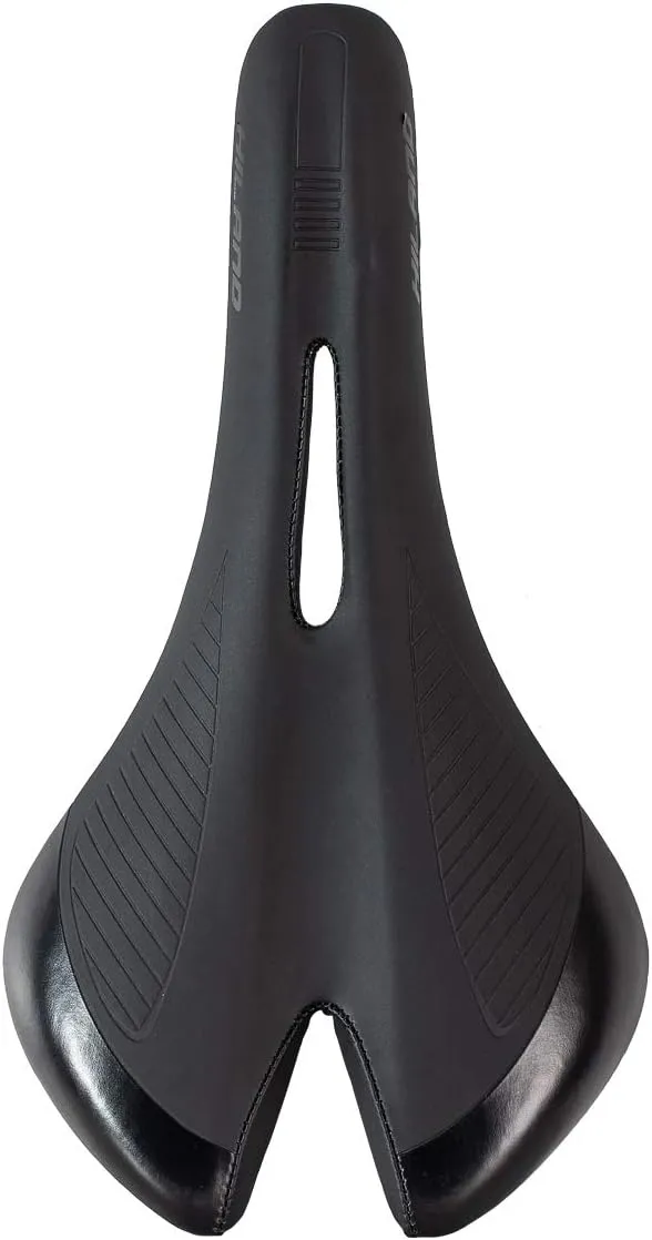 DRBIKE Road Bike Seat for Men & Women, Comfortable Padded Bicycle Saddle, Waterproof Bike Seat Replacement with Wide Cushion for Road, MTB, Mountain, Exercise, Hybrid & Cruiser Bikes, Black/White