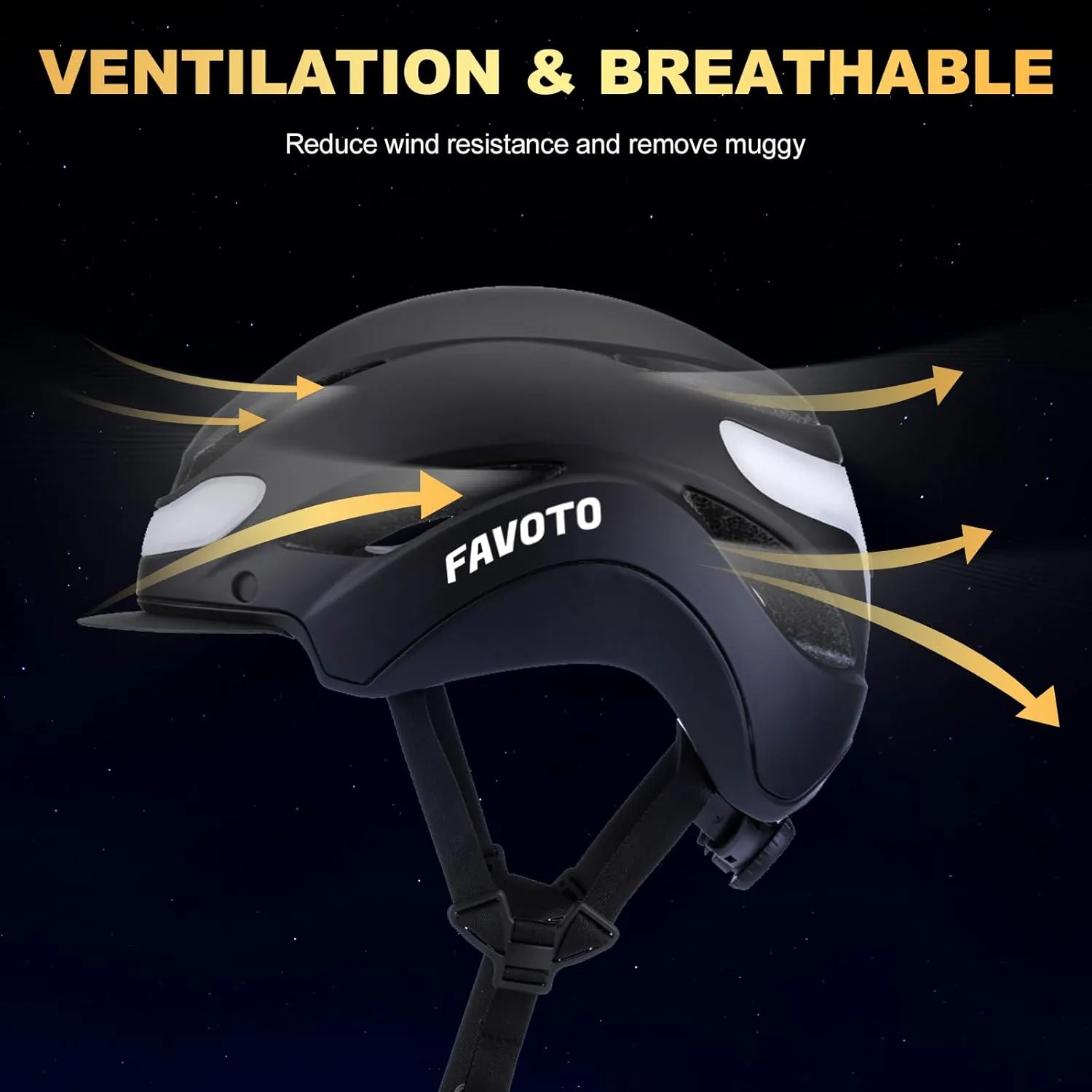 Favoto Bike Helmet with Turn Signals Lights - Smart Helmets for Adults Men Women - CPSC Certified Lightweight Bike Helmets - Road Bicycle E-Bikes MTB Commuter