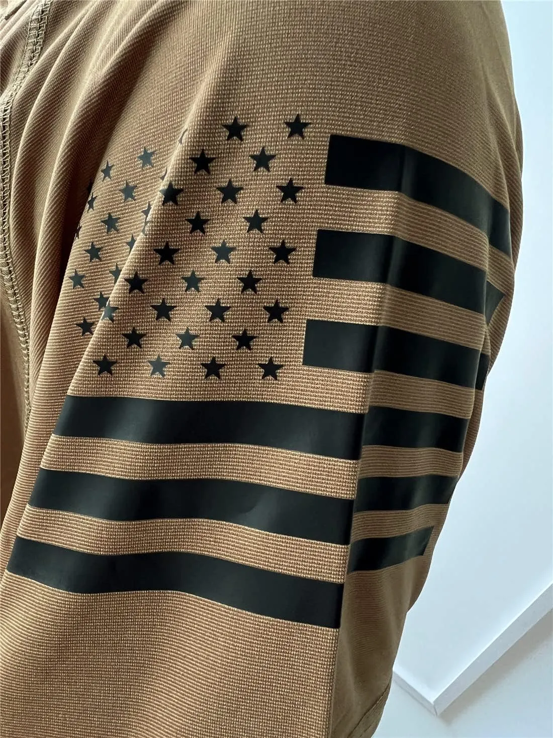 HARGLESMAN Men's 1776 Independence Day American Flag Short Sleeve Polo Golft Shirt(S-3XL)