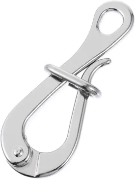 Heavy Duty Stainless Steel Quick Release Hook for Life Rafts Boat Hook for Docking Ship Supply Garage and Workshop Use and Lightweight Design