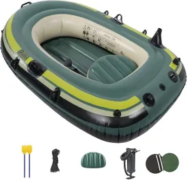 Inflatable Kayak 123 Person Inflatable Boat CanoeRaft Inflatable Kayak with Air Pump Rope Paddle123 Person Portable Fishing Boat for Adults and s
