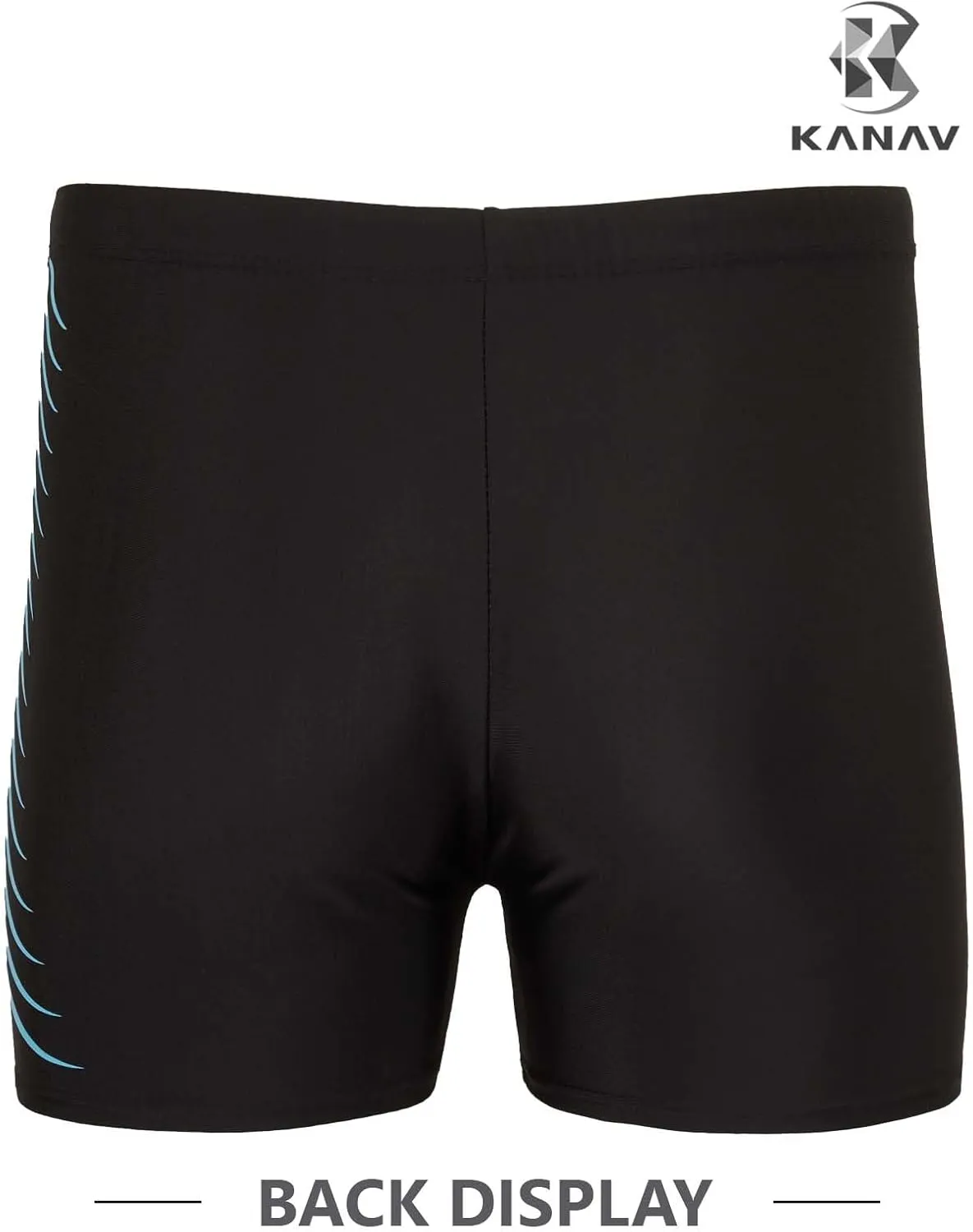 KANAV Men's Athletic Swim Jammers Quick Dry Square Leg Swimsuit for Men Drag Suits for Swimming Training Racing Swim Briefs