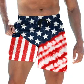 Mens Swim Trunks with Compression Liner 5.5" Inseam Quick Dry Swimsuit Shorts S-XXL