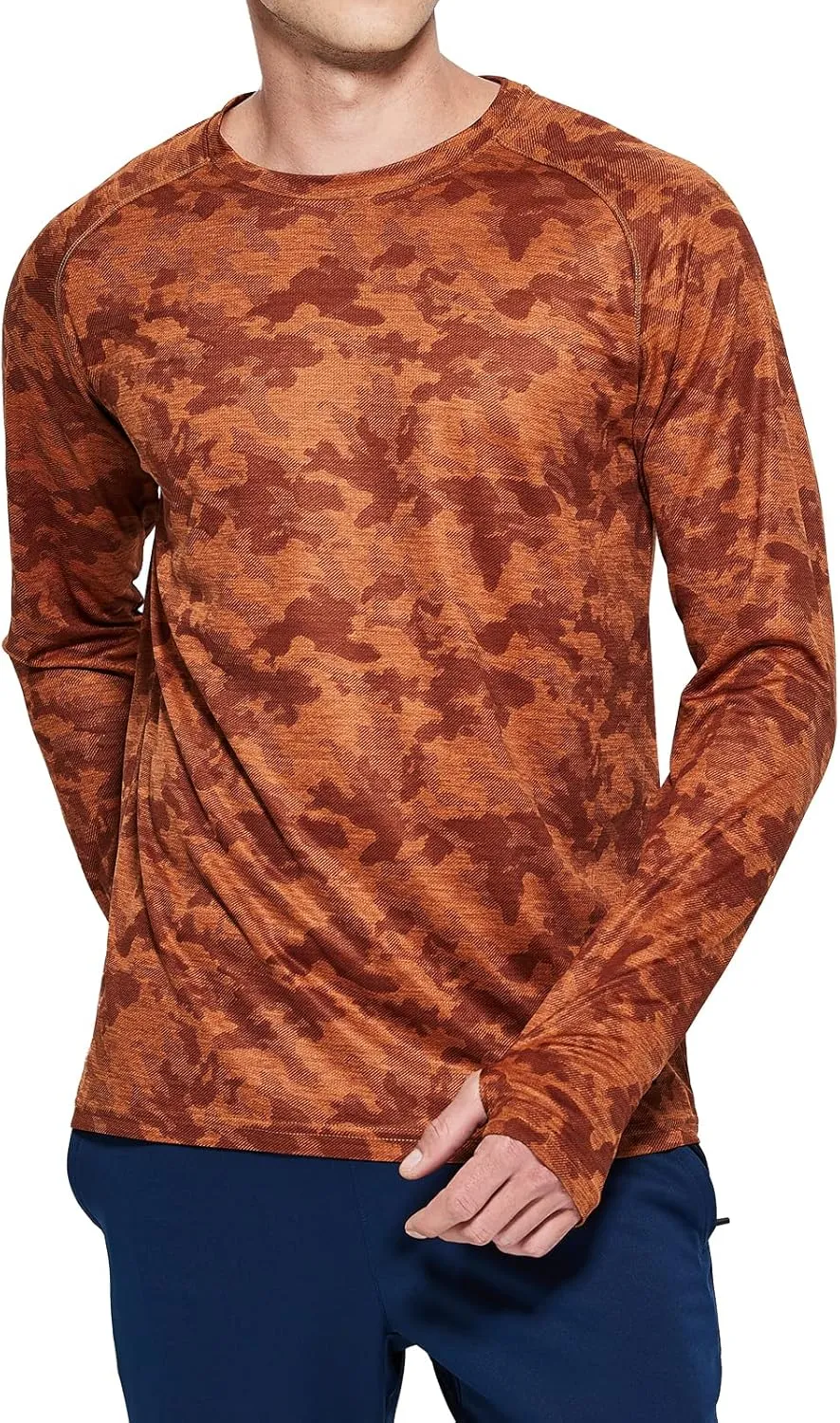 MIER Men's UPF 50  Sun Shirts Quick Dry Long Sleeve UV Shirts Lightweight Rash Guard Swim T-Shirts Hiking Running
