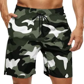 NHJMH Mens Swim Trunks Men Quick Dry Swim Short with Pockets Trinidad and Tobago Flag Board Beach Shorts