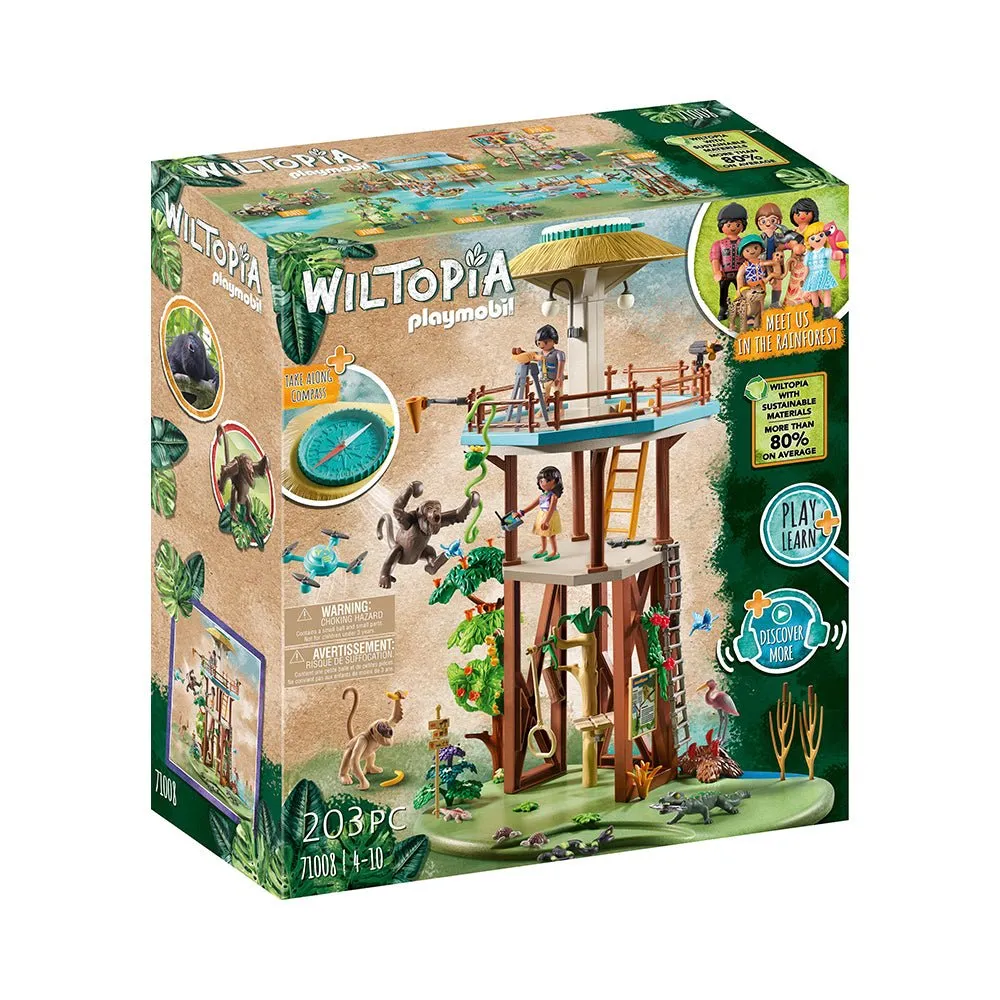 Playmobil Wiltopia Research Tower with Compass Playset