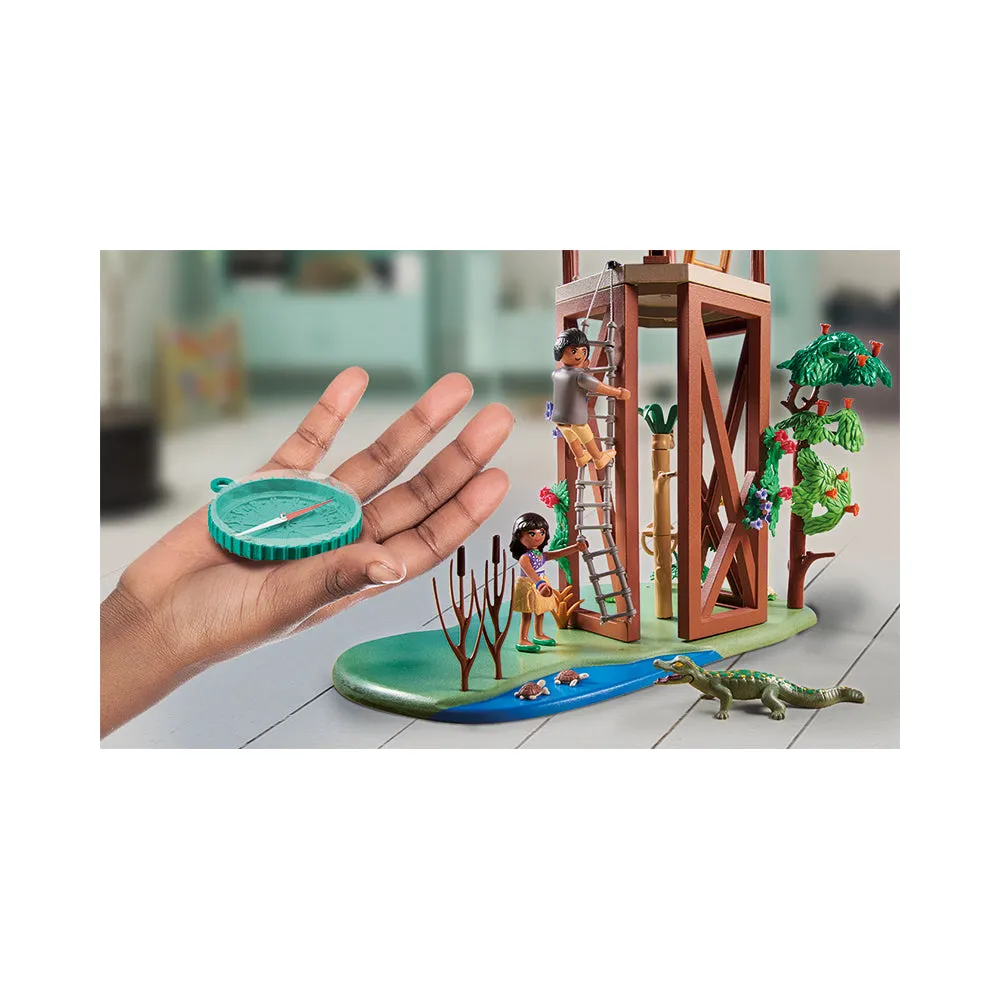 Playmobil Wiltopia Research Tower with Compass Playset