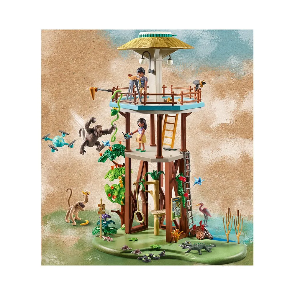 Playmobil Wiltopia Research Tower with Compass Playset