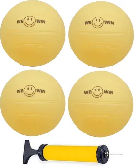 Spike Replacement Balls | 3.5inch Yellow Soft Rubber Roundnet Game Balls