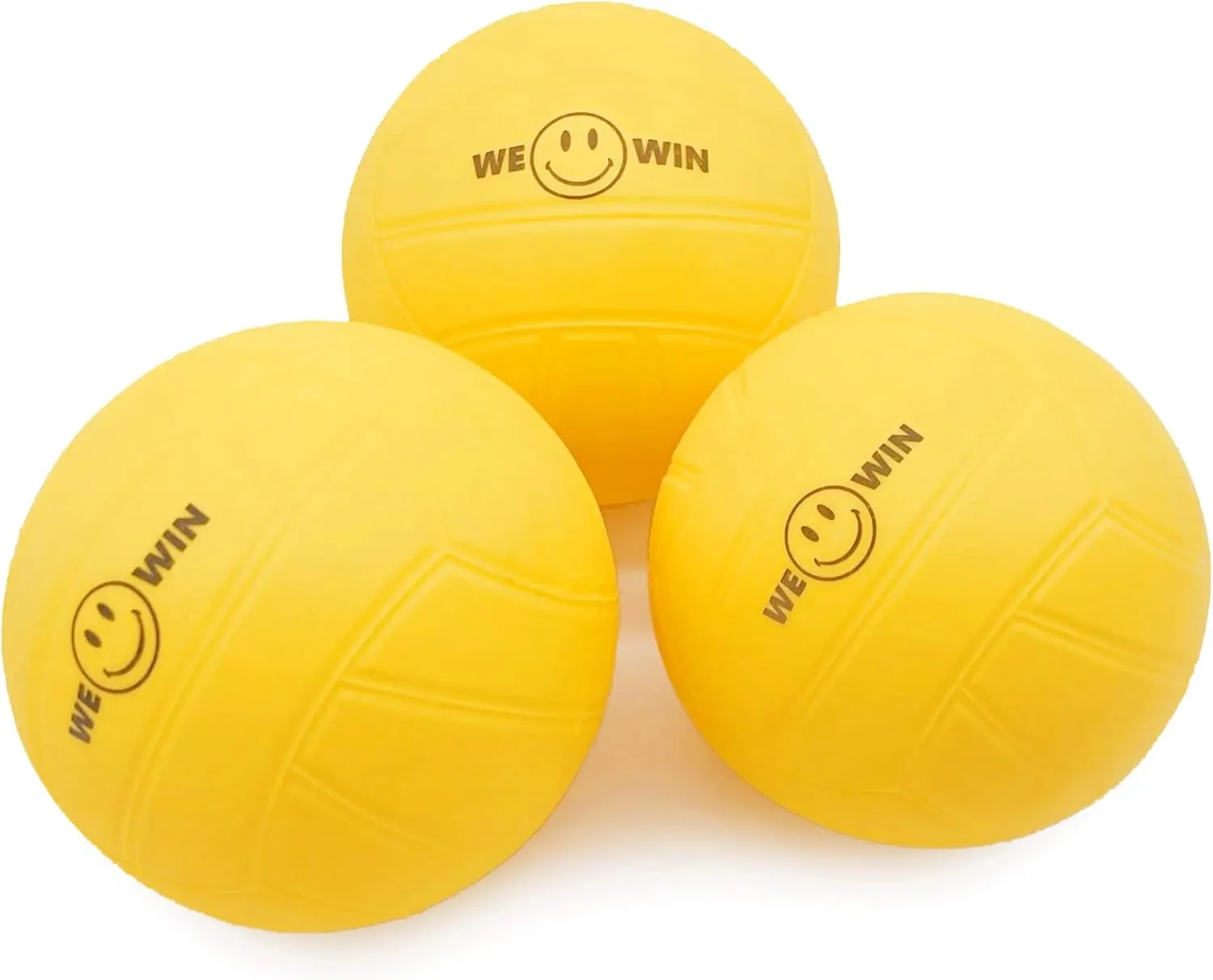 Spike Replacement Balls | 3.5inch Yellow Soft Rubber Roundnet Game Balls