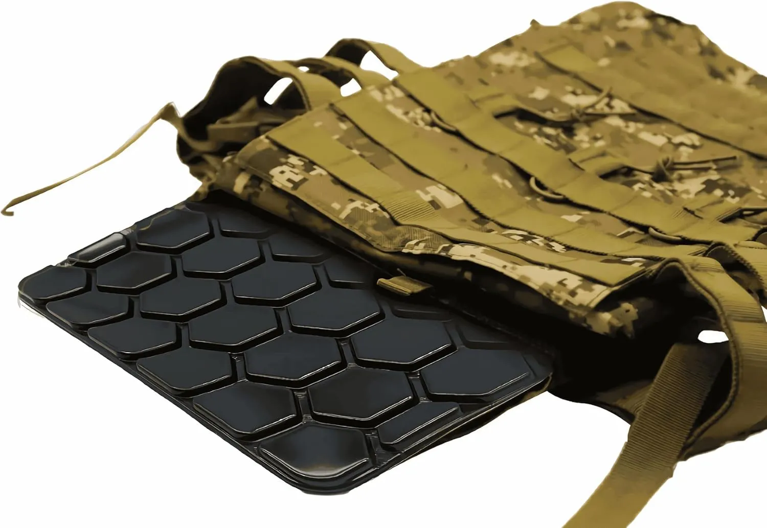 Tactical Airsoft Plates Non-Newtonian Vest Inner Liner Shock Plates Boxing Body Protector Back Thoracic protection