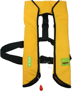 Top Safety Adult Life Jacket with Whistle - Manual Version Inflatable Lifejacket Life Vest Preserver PFD for Boating Fishing Sailing Kayaking Surfing Paddling Swimming - Adjustable Life Saving Vest