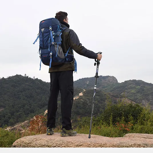Ultralight Foldable Aluminum Trekking Poles - Telescopic Walking Sticks for Camping & Hiking