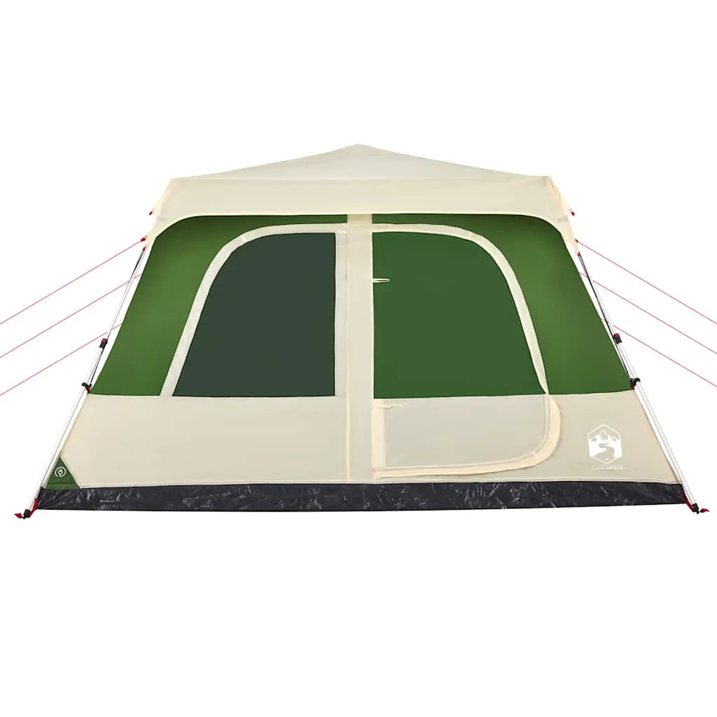 vidaXL Family Tent Dome 10-Person Green Quick Release