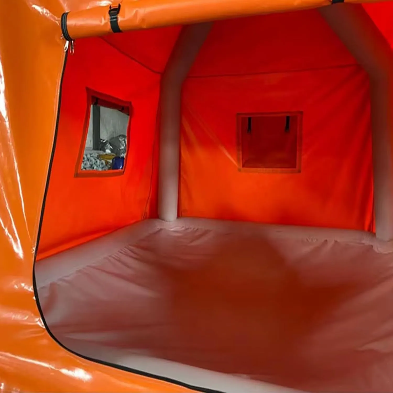Water Floating Inflatable Tent for Camping with Pump Fishing Raft Boat Pool Floats Lake Platform Shoal Calm Waters