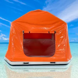 Water Floating Inflatable Tent for Camping with Pump Fishing Raft Boat Pool Floats Lake Platform Shoal Calm Waters