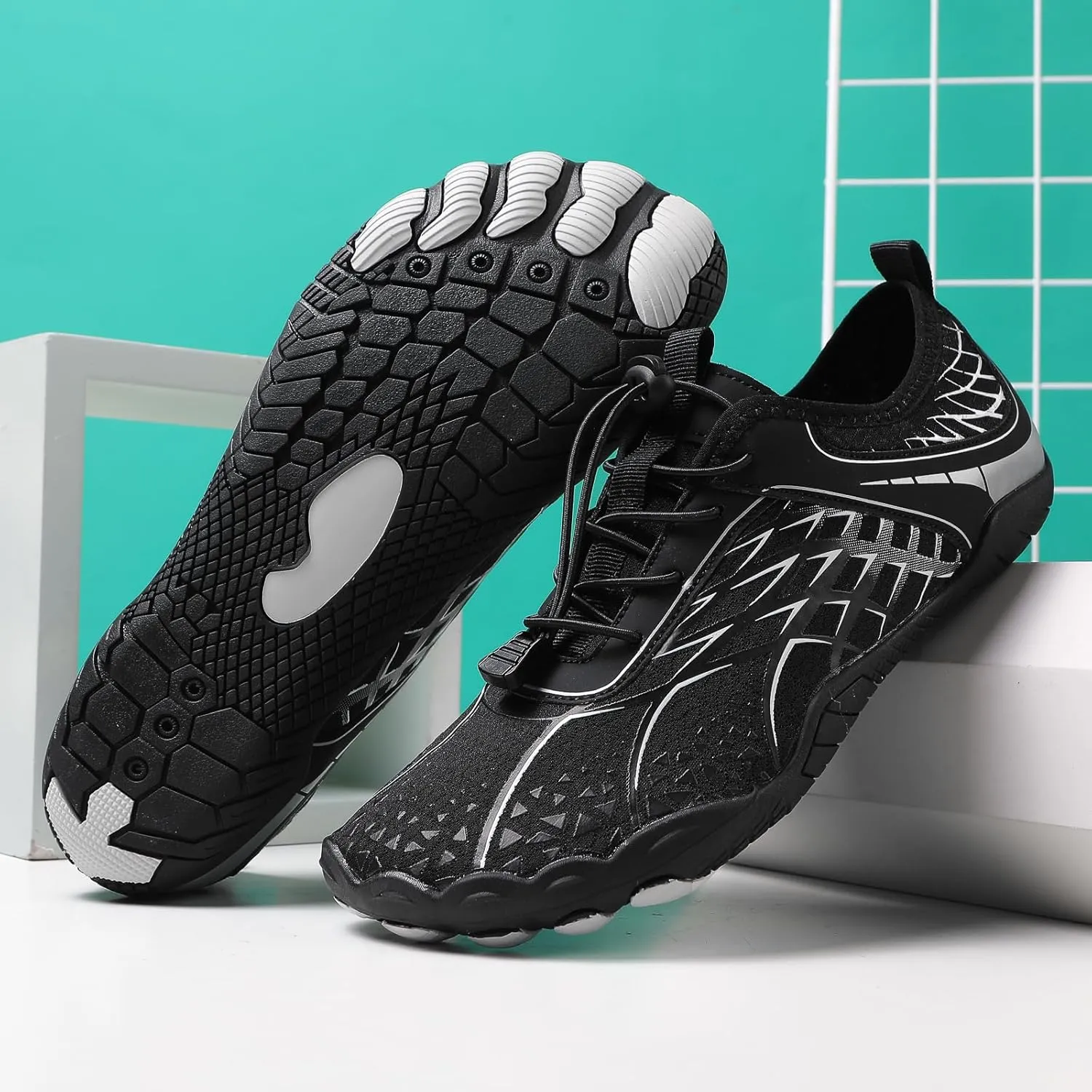 Water Shoes Women Men Adult Quick-Dry Aqua Socks Barefoot Essentials for Beach Swim Hiking River Pool Lake Kayaking Surfing