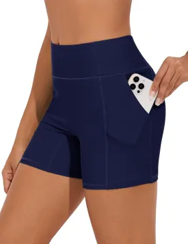 Women's Swim Shorts High Waisted Bathing Suit Bottoms UPF 50  Board Shorts Swimsuit Tankini Boy Shorts with Liner