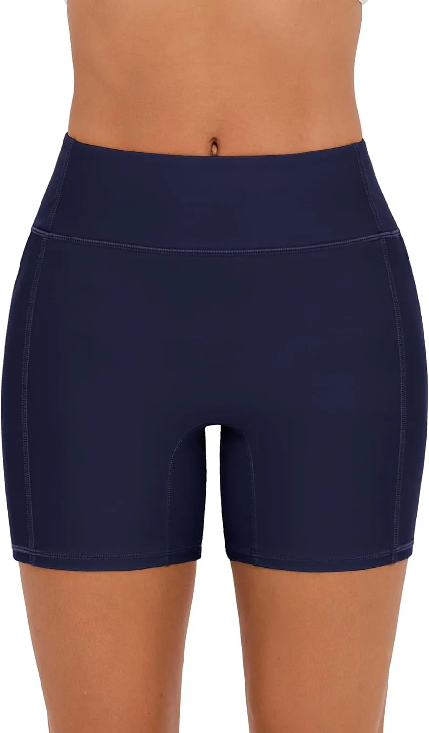 Women's Swim Shorts High Waisted Bathing Suit Bottoms UPF 50  Board Shorts Swimsuit Tankini Boy Shorts with Liner