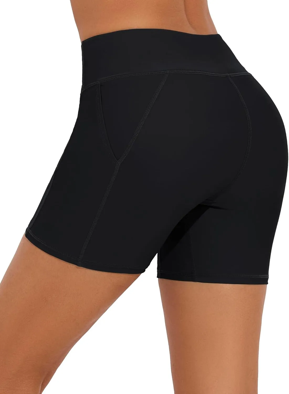 Women's Swim Shorts High Waisted Bathing Suit Bottoms UPF 50  Board Shorts Swimsuit Tankini Boy Shorts with Liner