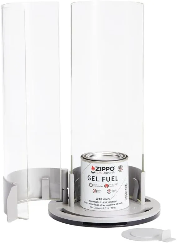 Zippo FlameScapes Spiral Fire Feature - Silver (Empty)